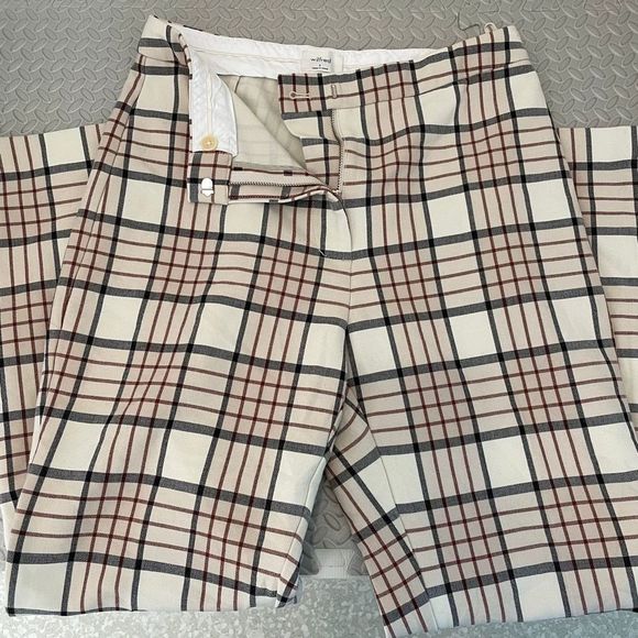 Wilfred Pants - Aritzia Wilfred Wide Leg Checkered  Women’s Pants Size 6